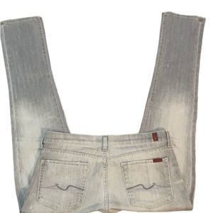 7 for all mankind jeans, gray; Roxy fit